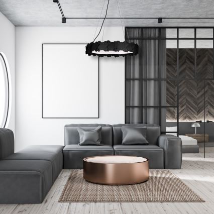 LED Lustr na lanku SOHO LED/24W/230V černá