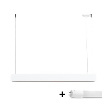 LED Lustr na lanku SPARK 1xG13/8,5W/230V bílá