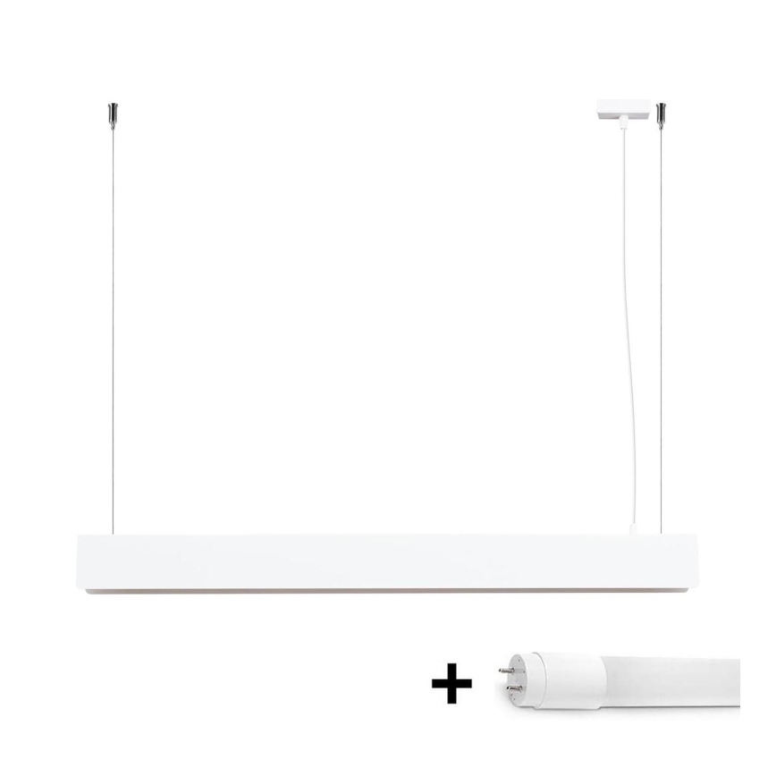LED Lustr na lanku SPARK 1xG13/8,5W/230V bílá
