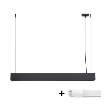 LED Lustr na lanku SPARK 1xG13/8,5W/230V černá