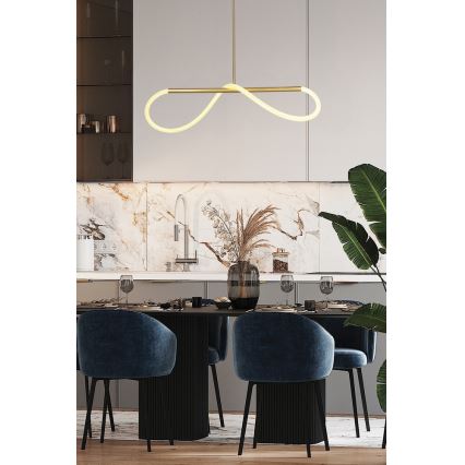 LED Lustr na lanku SUPREME LED/22W/230V 100 cm zlatá