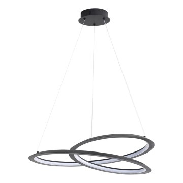 LED Lustr na lanku TANGO LED/44W/230V 4000K pr. 60 cm černá