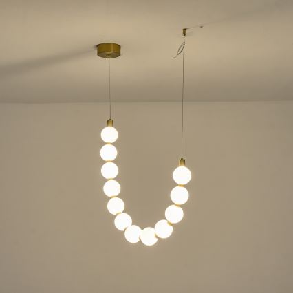 LED Lustr na lanku TREA LED/12W/230V 3000K