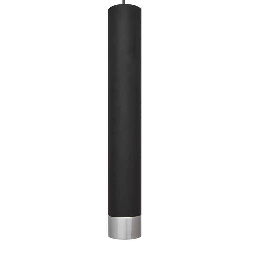 LED Lustr na lanku TUBA 3xGU10/4,8W/230V černá/lesklý chrom