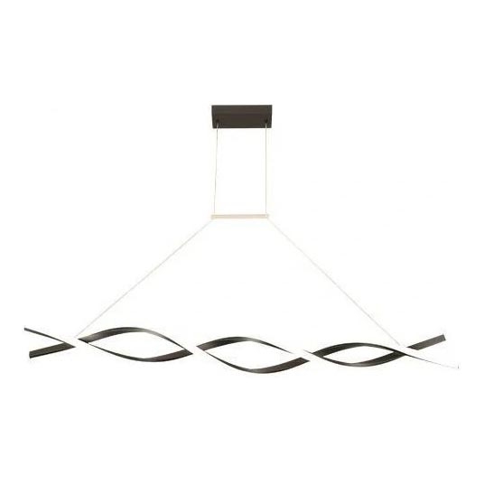 LED Lustr na lanku TWIST LED/37W/230V 4000K 120 cm černá