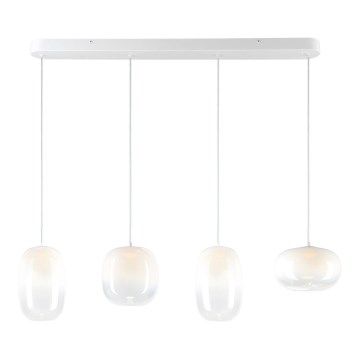 LED Lustr na lanku VASO LED/15W/230V bílá