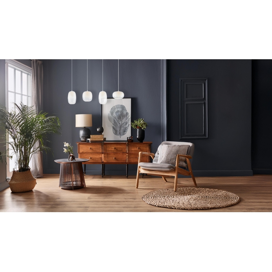 LED Lustr na lanku VASO LED/15W/230V bílá