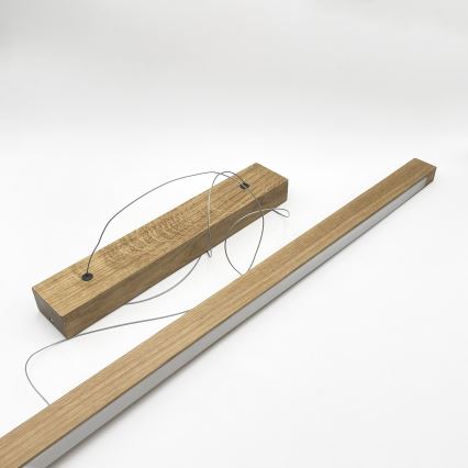 LED Lustr na lanku VERDE LED/18W/230V 3000K 106 cm dub