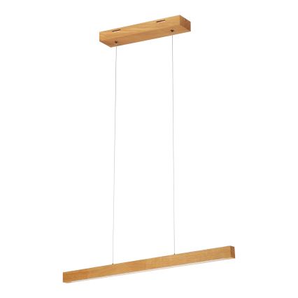 LED Lustr na lanku VERDE LED/18W/230V 3000K 76 cm dub