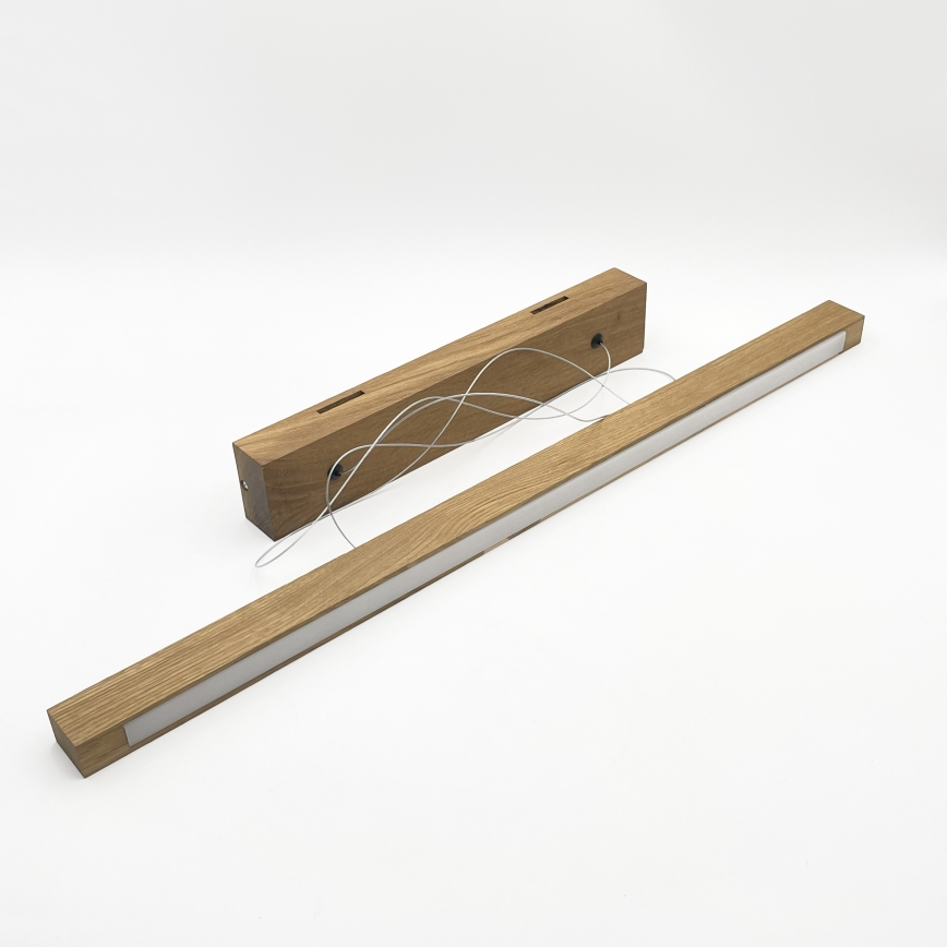 LED Lustr na lanku VERDE LED/18W/230V 3000K 76 cm dub