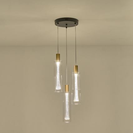 LED Lustr na lanku VIAL LED/21W/230V 3000K