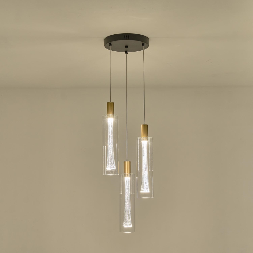 LED Lustr na lanku VIAL LED/21W/230V 3000K