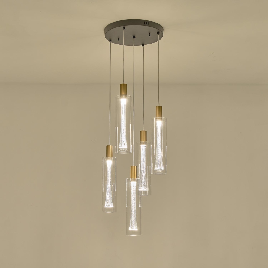 LED Lustr na lanku VIAL LED/38W/230V 3000K