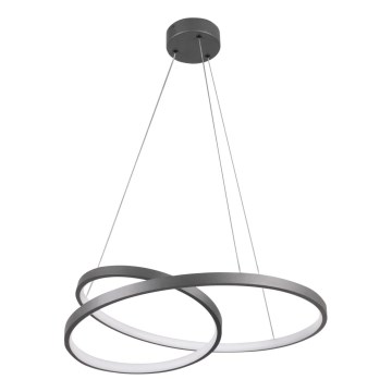 LED Lustr na lanku ZEFIRA LED/40W/230V 4000K pr. 50 cm antracit