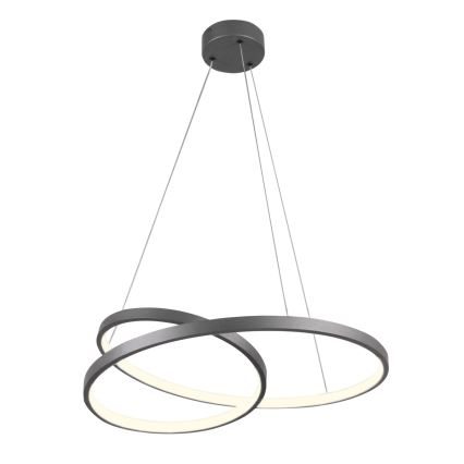 LED Lustr na lanku ZEFIRA LED/40W/230V 4000K pr. 50 cm antracit