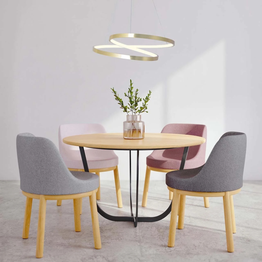 LED Lustr na lanku ZEFIRA LED/40W/230V 4000K pr. 50 cm zlatá