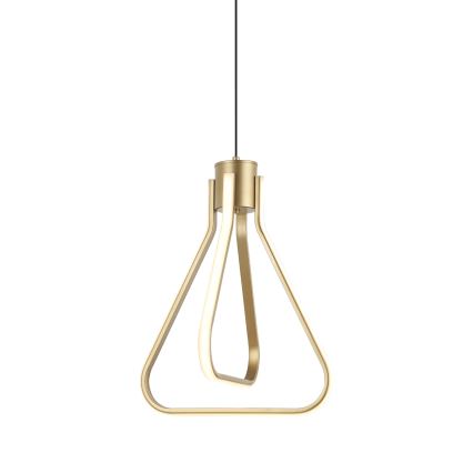 LED Lustr na lanku ZING LED/19W/230V zlatá