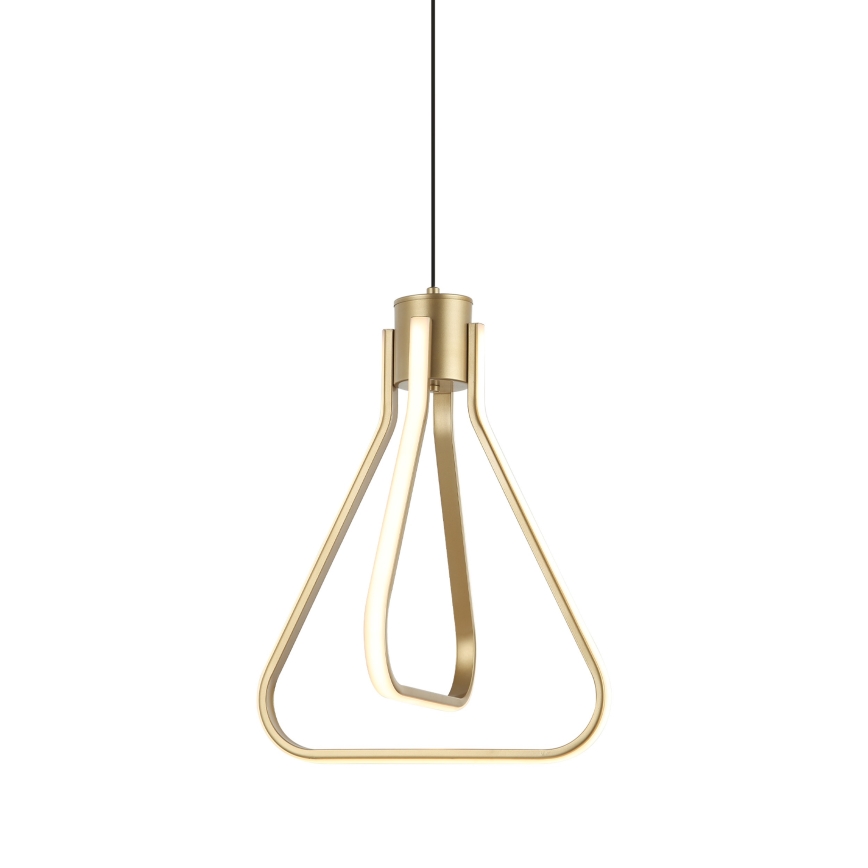 LED Lustr na lanku ZING LED/19W/230V zlatá