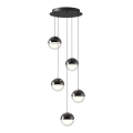 LED Lustr na lanku ZIREA LED/30W/230V černá
