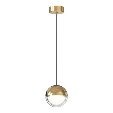 LED Lustr na lanku ZIREA LED/7W/230V zlatá