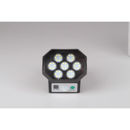 LED Maketa bezpečnostní kamery se senzorem a se solárním panelem LED/5W/5,5V 800 mAh IP65 + dálkové ovládání