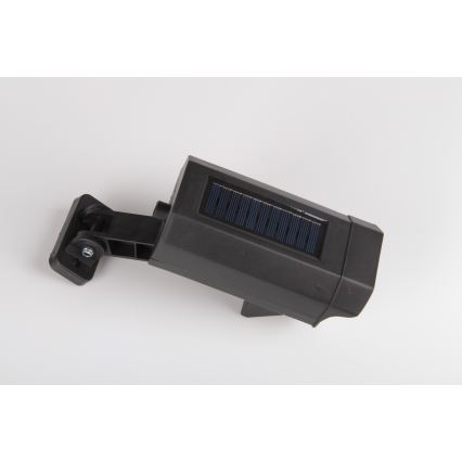 LED Maketa bezpečnostní kamery se senzorem a se solárním panelem LED/5W/5,5V 800 mAh IP65 + dálkové ovládání