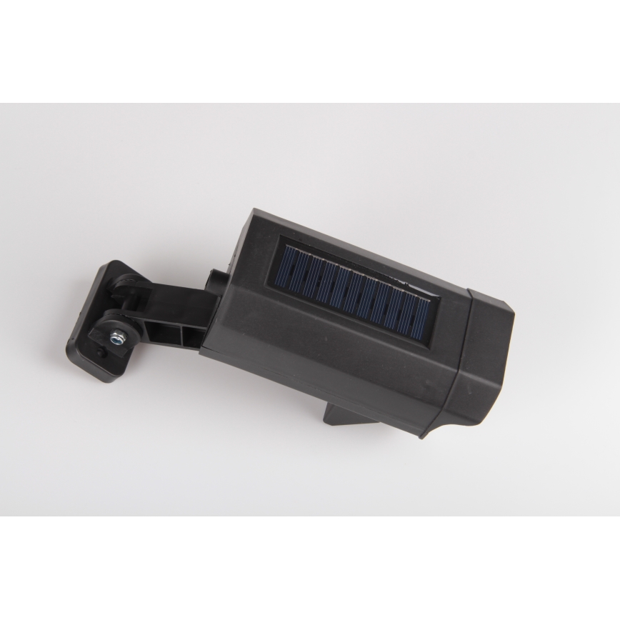 LED Maketa bezpečnostní kamery se senzorem a se solárním panelem LED/5W/5,5V 800 mAh IP65 + dálkové ovládání