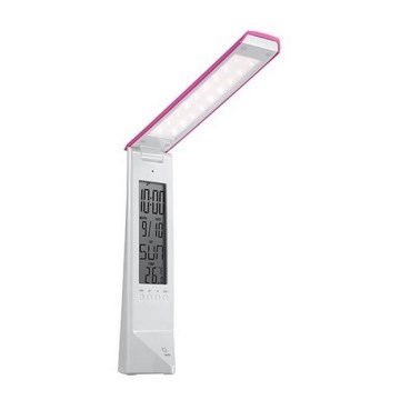 LED Multifunkční stmívatelná stolní lampa DAISY LED/1,6W/USB bílo-růžová LED Multifunkční stmívatelná stolní lampa DAISY LED/1,6W/USB bílo-růžová