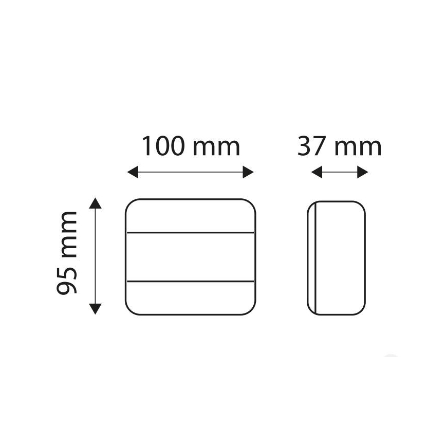 LED Multifunkční zadní svítidlo MULTI LED/1,5W/12V IP65 červená/oranžová