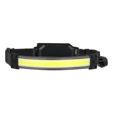 LED Nabíjecí čelovka 2xLED/5V 180 lm 900 mAh černá
