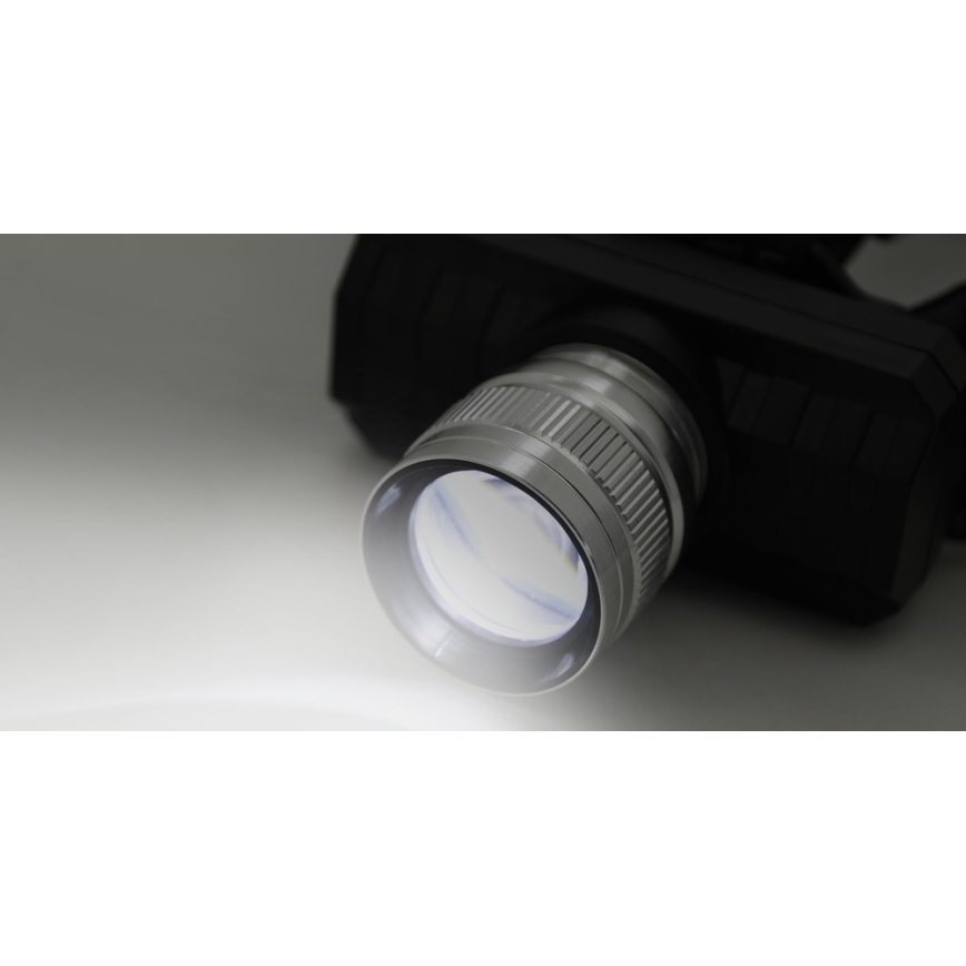LED Nabíjecí čelovka LED/3W/3,7V 1200 mAh černá