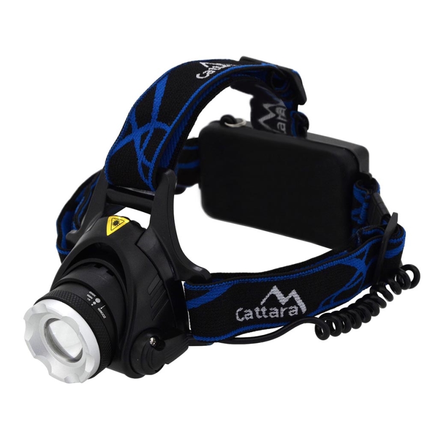 LED Nabíjecí čelovka LED/6W/7,4V 5600 mAh IP44 černá/modrá