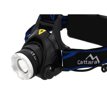 LED Nabíjecí čelovka LED/6W/7,4V 5600 mAh IP44 černá/modrá