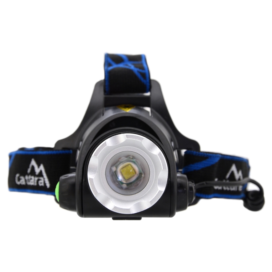 LED Nabíjecí čelovka LED/6W/7,4V 5600 mAh IP44 černá/modrá