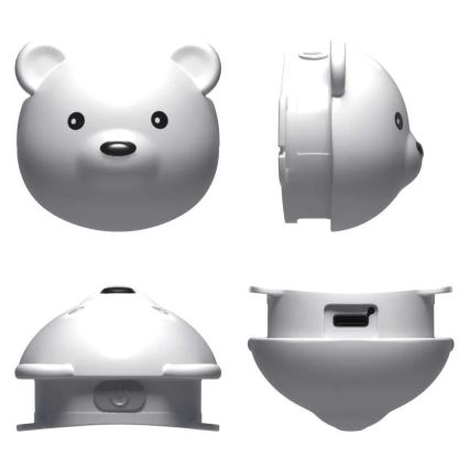 LED Nabíjecí čelovka LED/USB 500 mAh medvěd