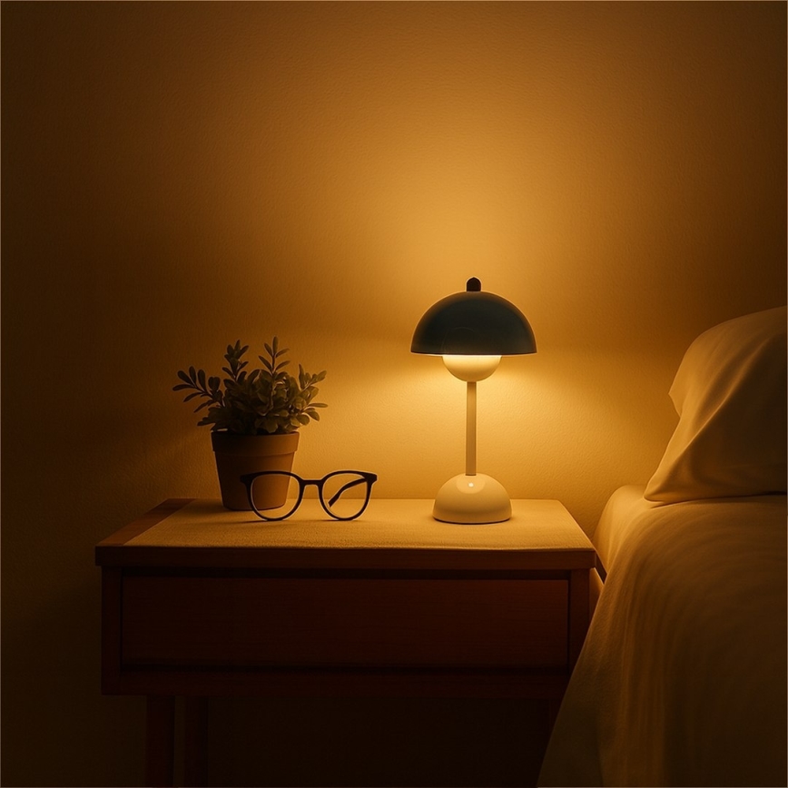 LED Nabíjecí dotyková stolní lampa COSTA LED/3W/5V 2400 mAh 3000-6000K bílá