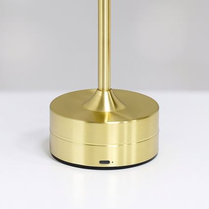 LED Nabíjecí dotyková stolní lampa TAVOLO LED/2,5W/5V 2400 mAh 3000-6000K zlatá