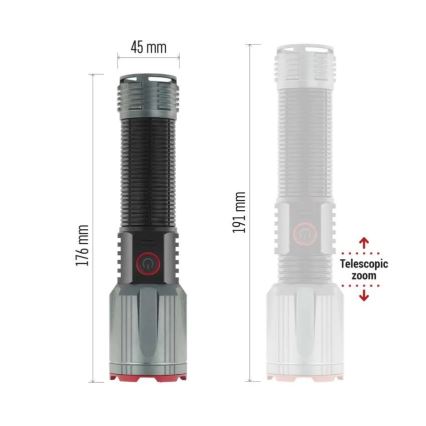 LED nabíjecí kovová svítilna LED/5V 3000 lm 5000 mAh IP43