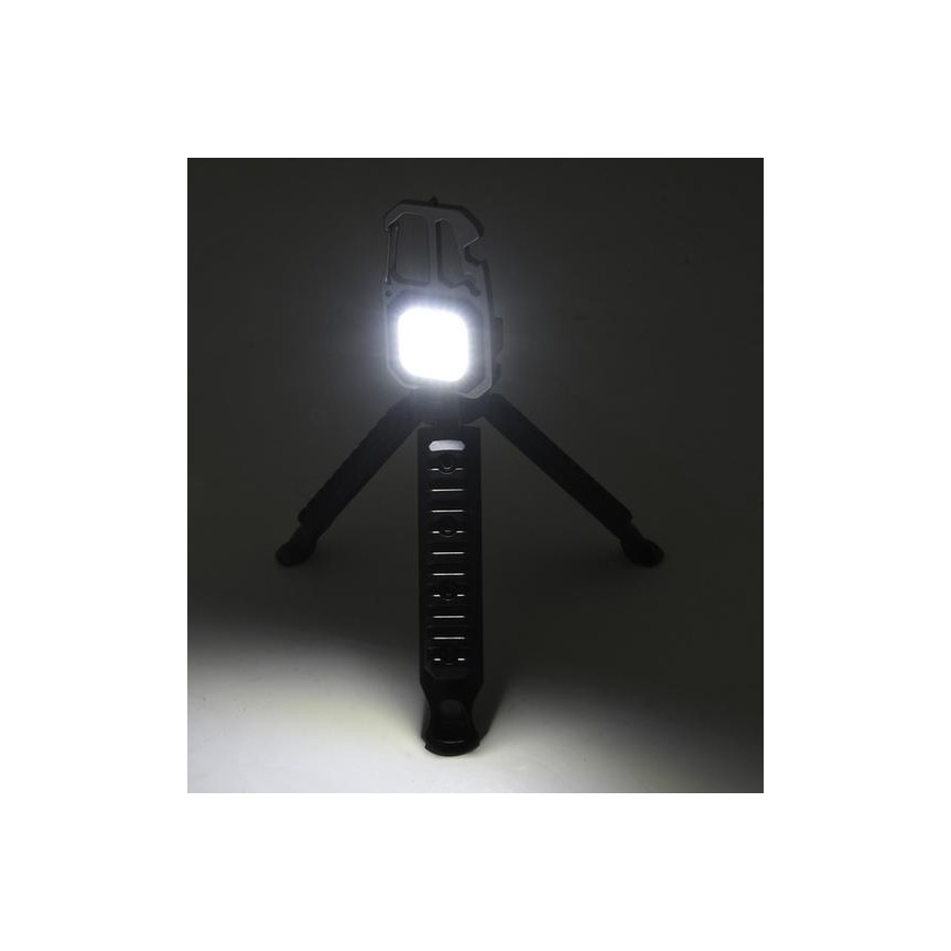 LED Nabíjecí multifunkční svítilna se stojánkem LED/USB-C 400 mAh