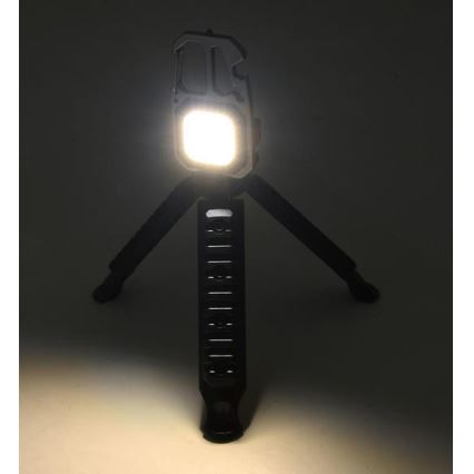 LED Nabíjecí multifunkční svítilna se stojánkem LED/USB-C 400 mAh