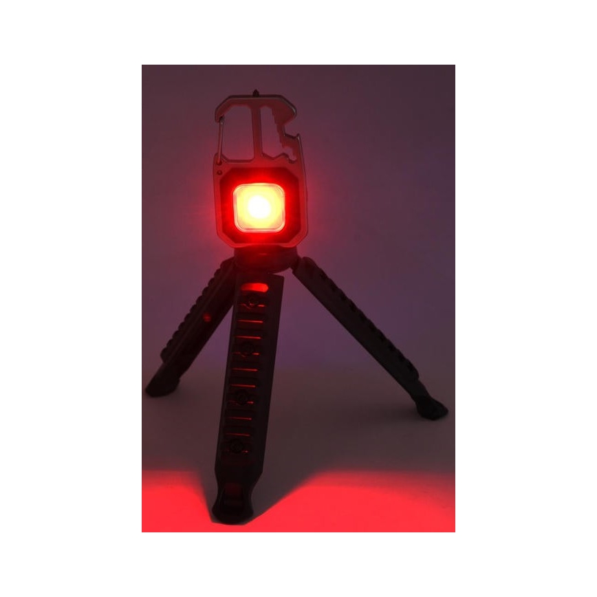 LED Nabíjecí multifunkční svítilna se stojánkem LED/USB-C 400 mAh