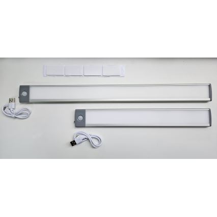 LED Nabíjecí osvětlení nábytku se senzorem LED/2,5W/5V USB 800 mAh 4200K 32,5 cm