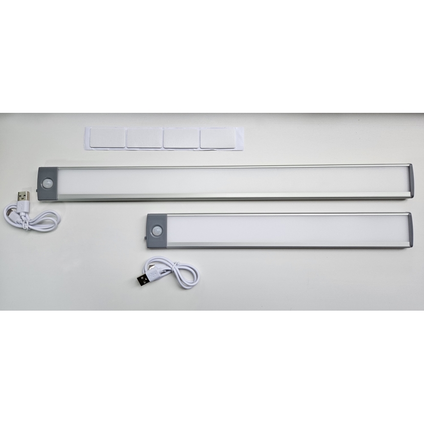 LED Nabíjecí osvětlení nábytku se senzorem LED/2,5W/5V USB 800 mAh 4200K 32,5 cm