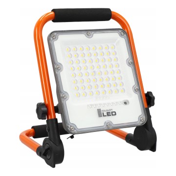 LED Nabíjecí reflektor se stojanem LED/30W/3,2V 4500K 5000 mAh IP65 oranžová