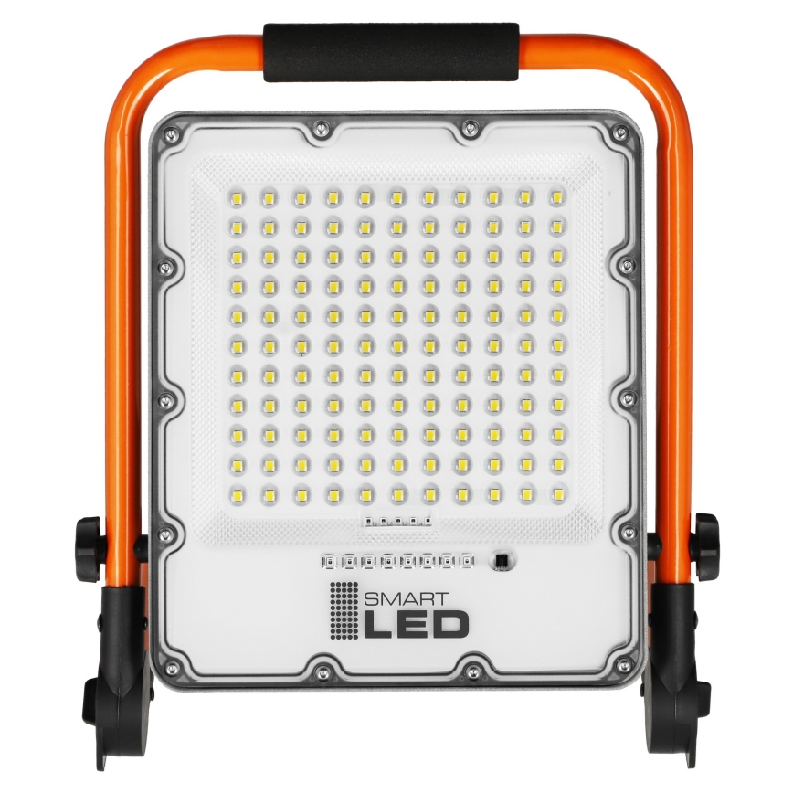 LED Nabíjecí reflektor se stojanem LED/50W/3,2V 4500K 5000 mAh IP65 oranžová