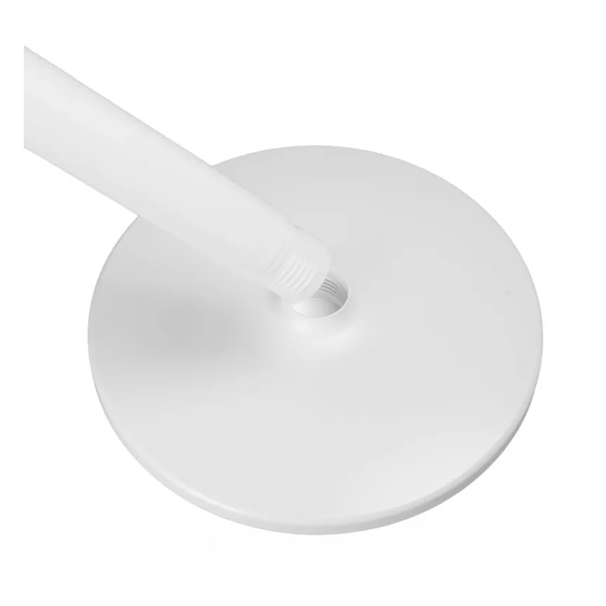 LED Nabíjecí stojanový ventilátor s LED osvětlením LED/4,8W/5V USB 7200 mAh bílá + dálkové ovládání