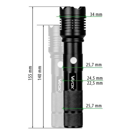 LED Nabíjecí svítilna LED/10W/5V IPX4 800 lm 1200 mAh