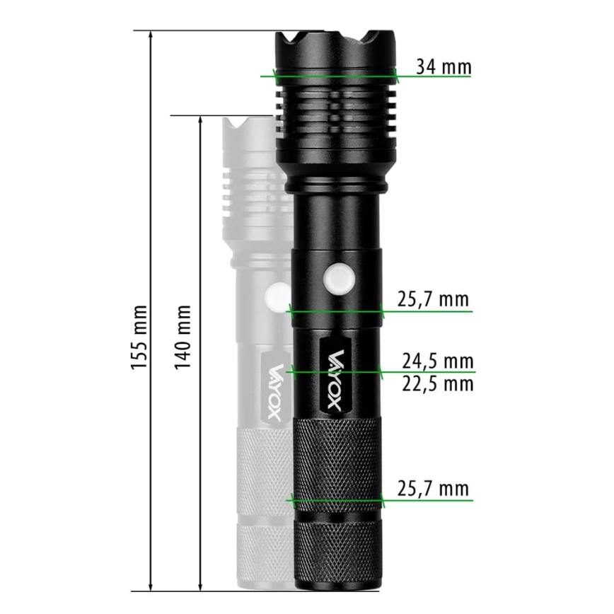 LED Nabíjecí svítilna LED/10W/5V IPX4 800 lm 1200 mAh