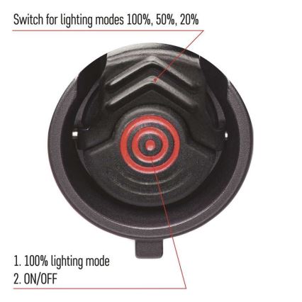 LED Nabíjecí svítilna LED/USB/3,7V IP65 600lm