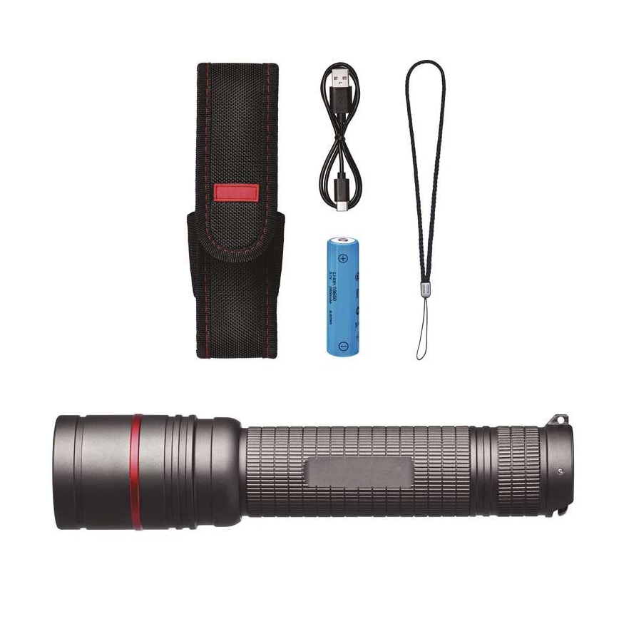 LED Nabíjecí svítilna LED/USB/3,7V IP65 600lm